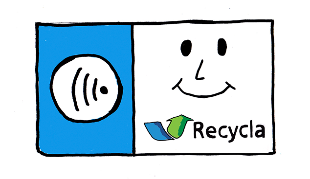 Ilustración tarjeta inteligente Recycla
