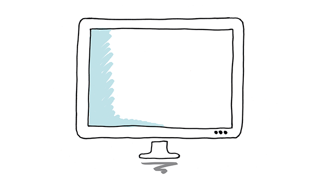 Ilustración monitor de ordenador